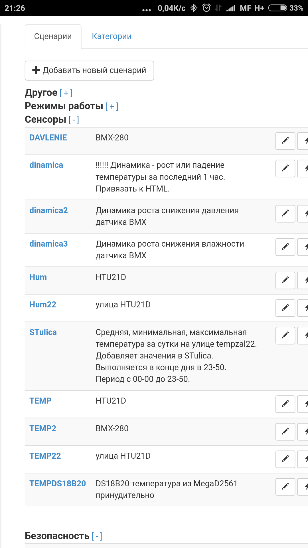 Сценарии